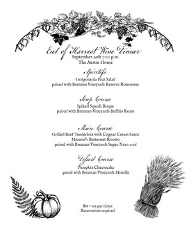 End of Harvest Wine Dinner